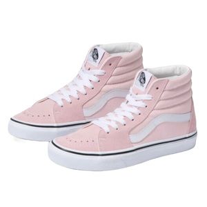NWT Vans SK8-HI 8 Pink White Lace-Up Hi Top Sneakers